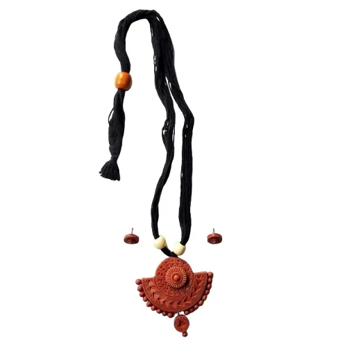 Terracotta Jewellery Set for Women view 2