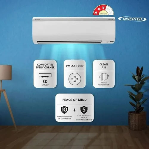 Daikin Split Air Conditioner with Remote and PM2.5 Filter view 2