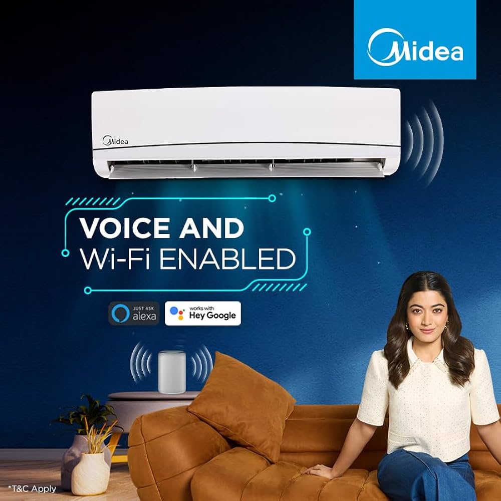 Midea 1 Ton Inverter Split AC with Copper Condenser and High Density Filter view 2