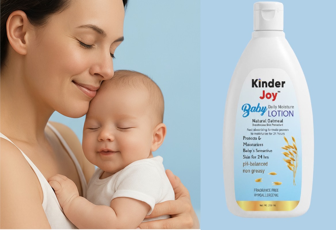 Kinder Joy Baby Daily Moisture Lotion Natural Oatmeal view 3