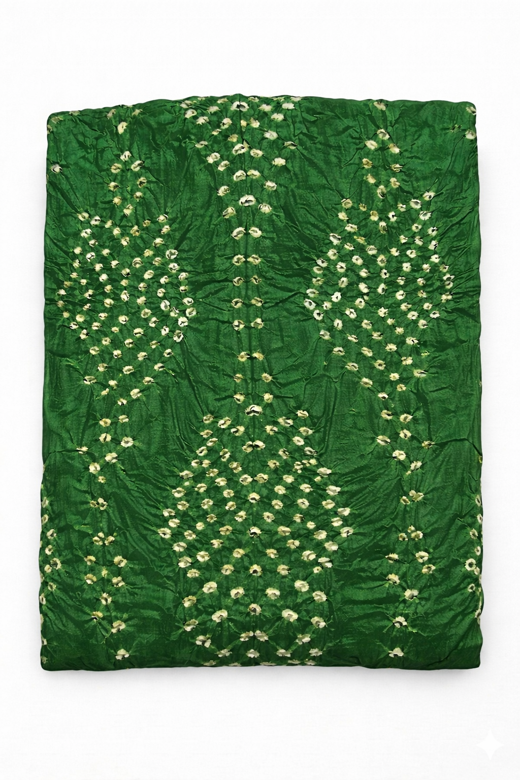 Green Traditional Bandhani Suit with Matching Dupatta view 4