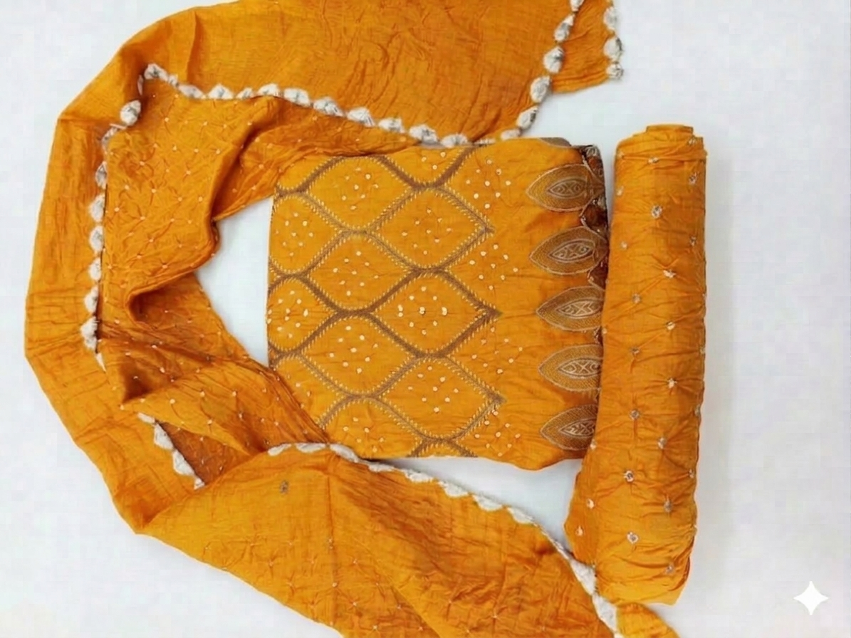 Women's Mustard Embroidered Ethnic Kurta with Dupatta view 2