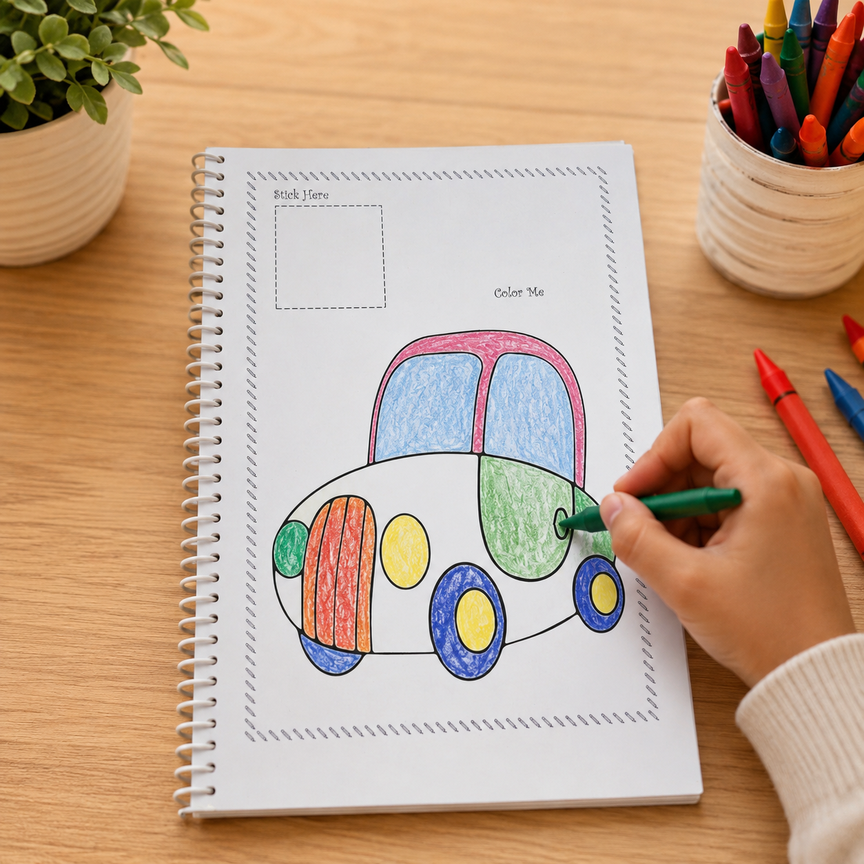 coloring time with stickers view 2