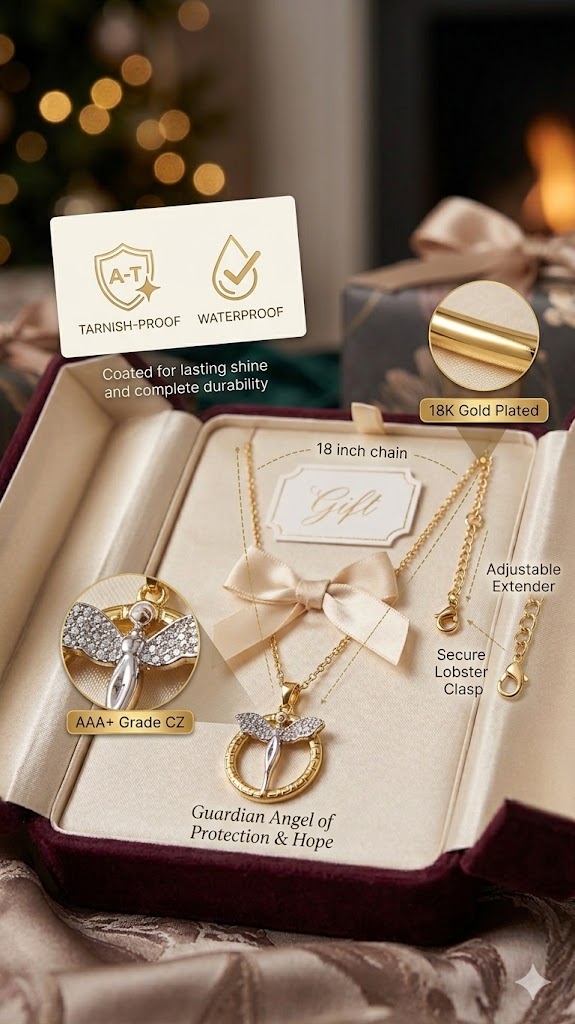 Gold-Tone Fairy Circle Pendant Necklace view 4