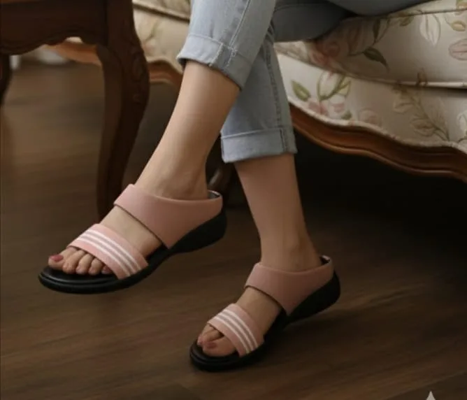 Women’s Pink 2 Pata White Sandals view 6