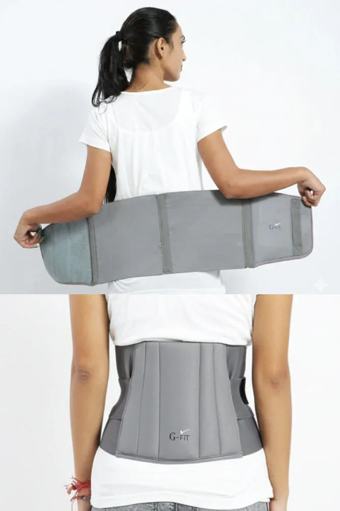 G-Fit Lumbo Sacral Double Pull Waist Support Belt for Back & Posture Support view 2