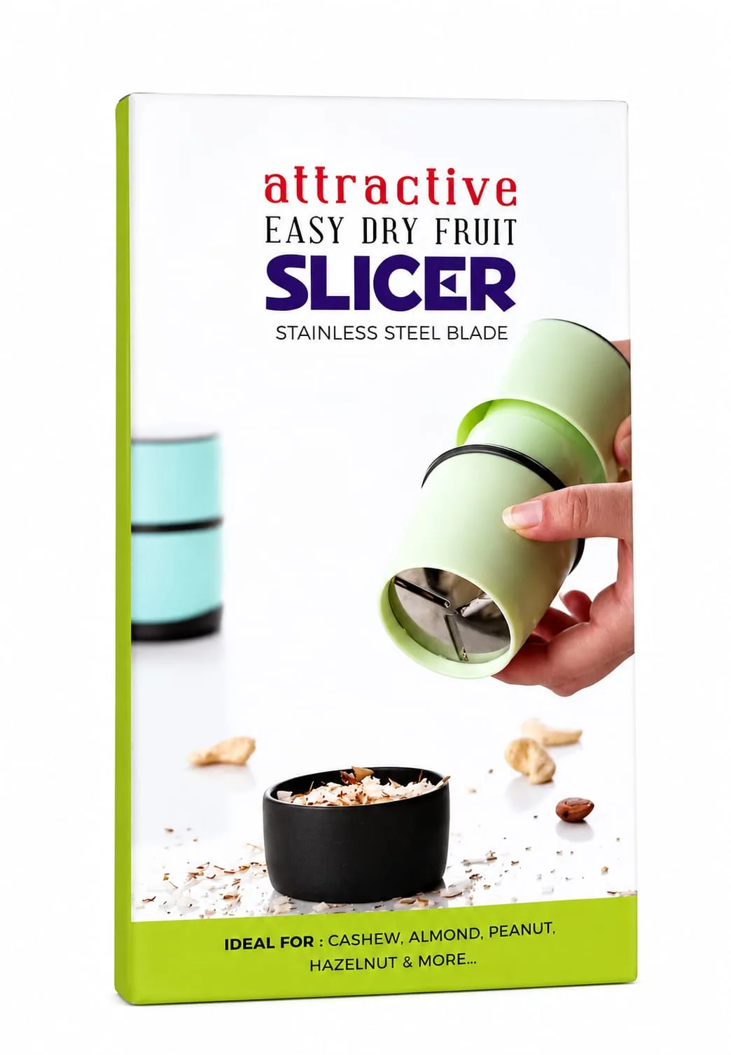 Easy Dry Fruit Slicer with Stainless Steel Blade view 2