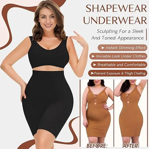 Women’s High-Waist Tummy Control Shapewear Shorts view 5