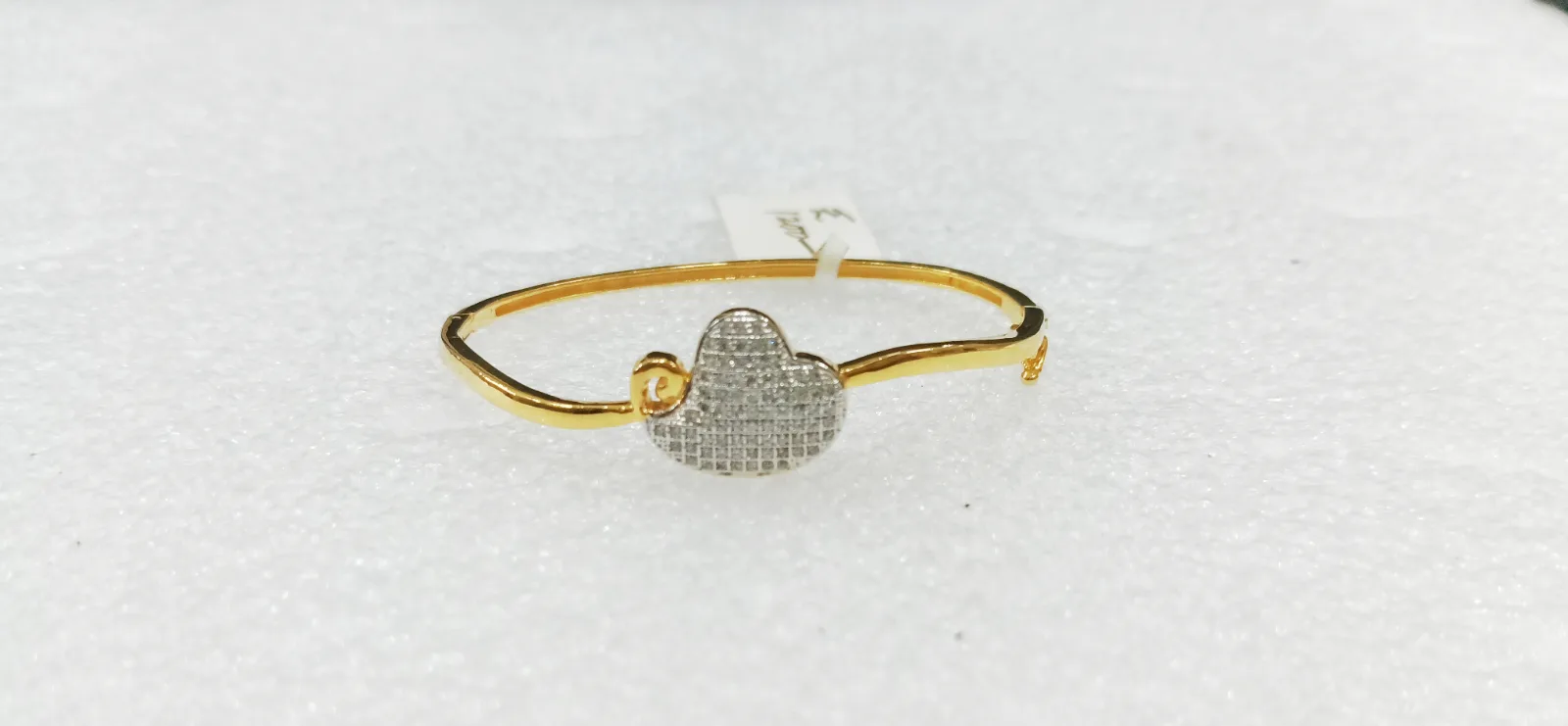 Gold-Tone Heart Charm Bracelet for Women view 3