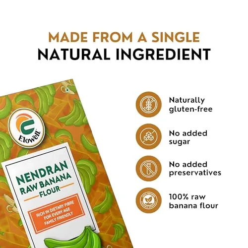 Elowell Nendran Raw Banana Flour, 250g view 7