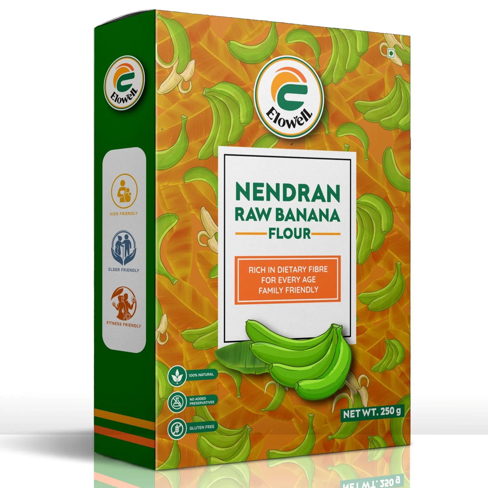 Elowell Nendran Raw Banana Flour, 250g view 8