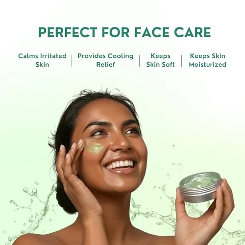 Aloe Vera Gel for Skin & Hair Care | Deep Hydration & Cooling Effect | Soothes Sunburn | Non-Sticky Lightweight Formula | Natural Glow | Multi-Purpose Care Gel view 4