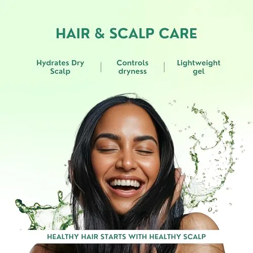 Aloe Vera Gel for Skin & Hair Care | Deep Hydration & Cooling Effect | Soothes Sunburn | Non-Sticky Lightweight Formula | Natural Glow | Multi-Purpose Care Gel view 5