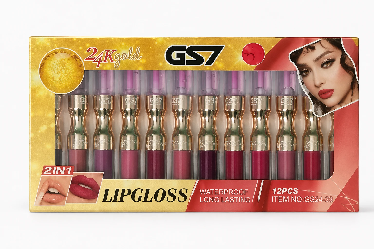 12 Colors Lipstick Set with Applicators view 2
