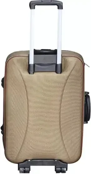 Small Cabin Luggage (55 cm) 2 Wheels - Brown Maroon (Single Piece) view 3