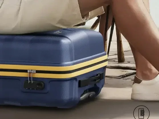Comet Cabin Trolley Bag 56cm - Small Hard Luggage, 8-Wheel Suitcase view 5