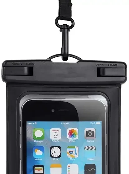 All Smart Phone Waterproof Plastic Pouch (Black) view 4