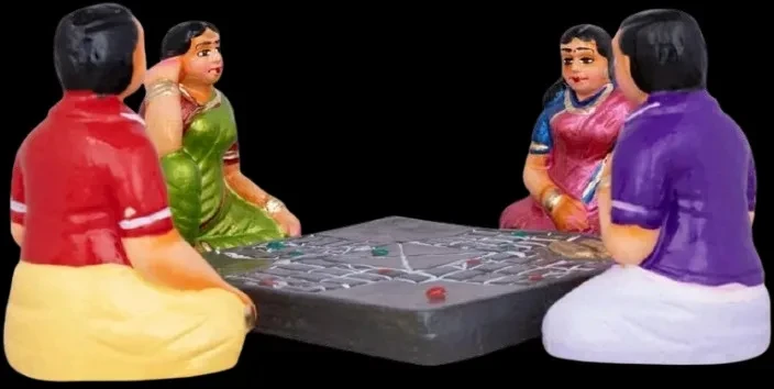 simonart and printing Carrom board game dolls set 6 Inc (Clay) view 2