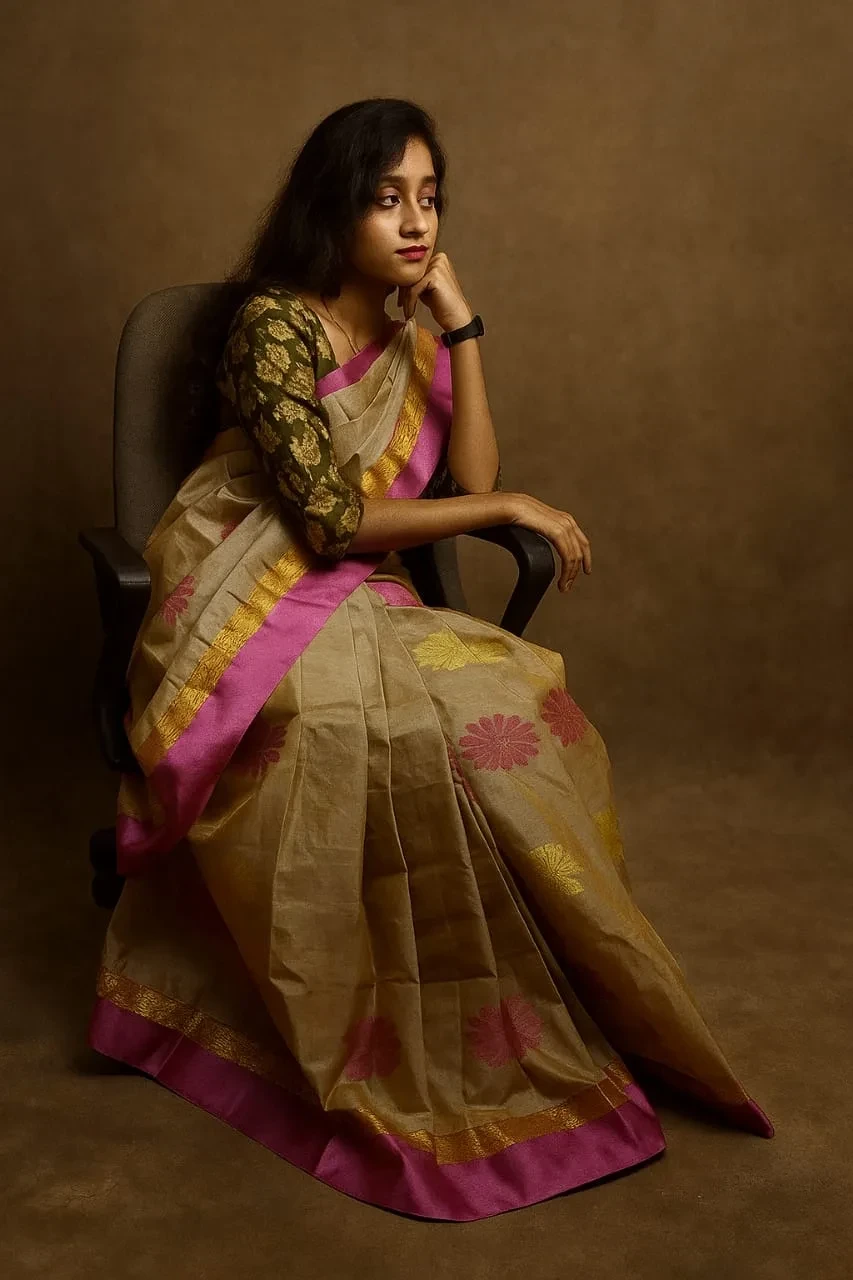 SIMONART TEXTILES MOTKA SILK SAREE view 3