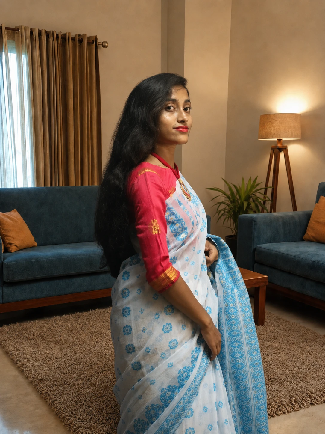 SIMONART TEXTILES JAMDANI SAREE view 2