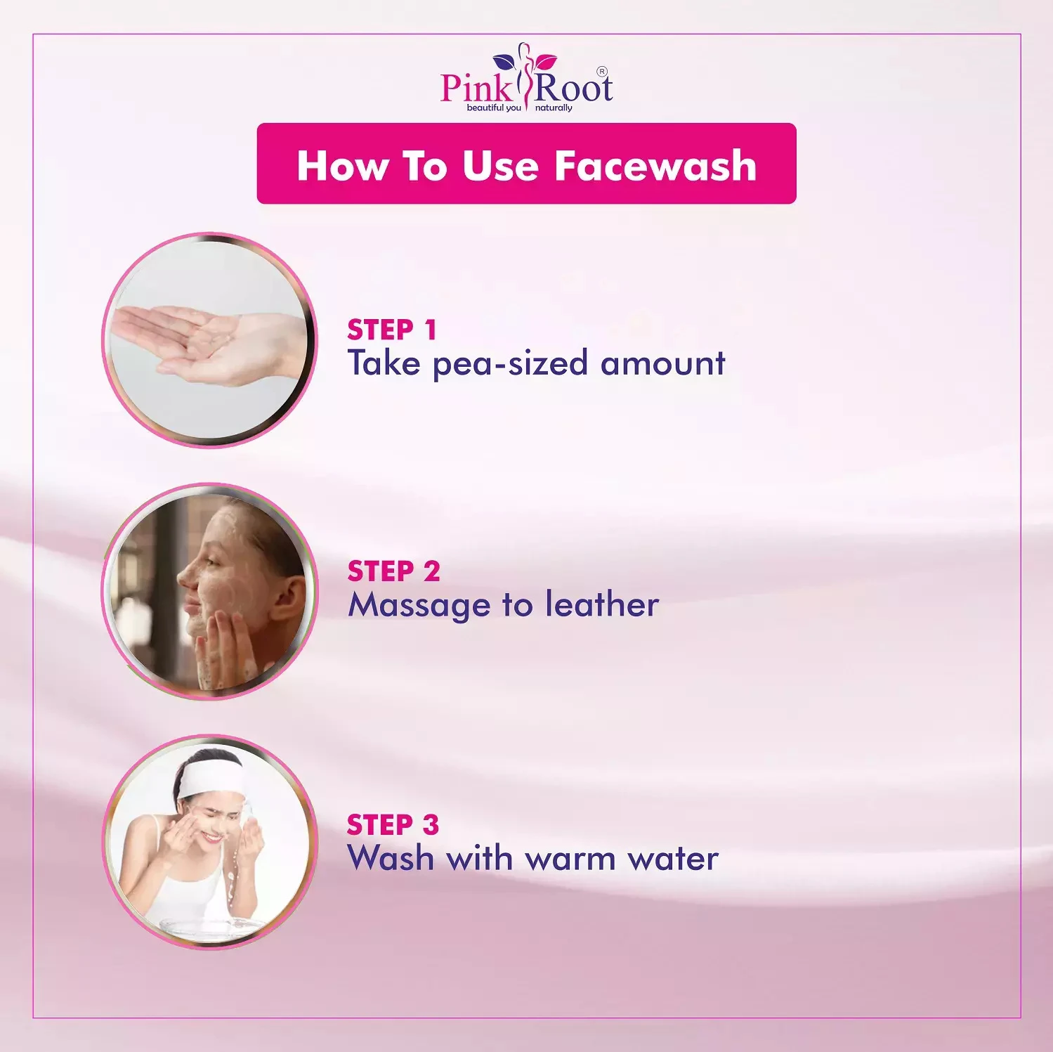 Pink Root Lemon Face Wash (100 ml) - Skin Lightening, deep cleans pores, refreshes, reduces acne, boosts glow & Orange Oil Pore Cleansing Face Wash view 2