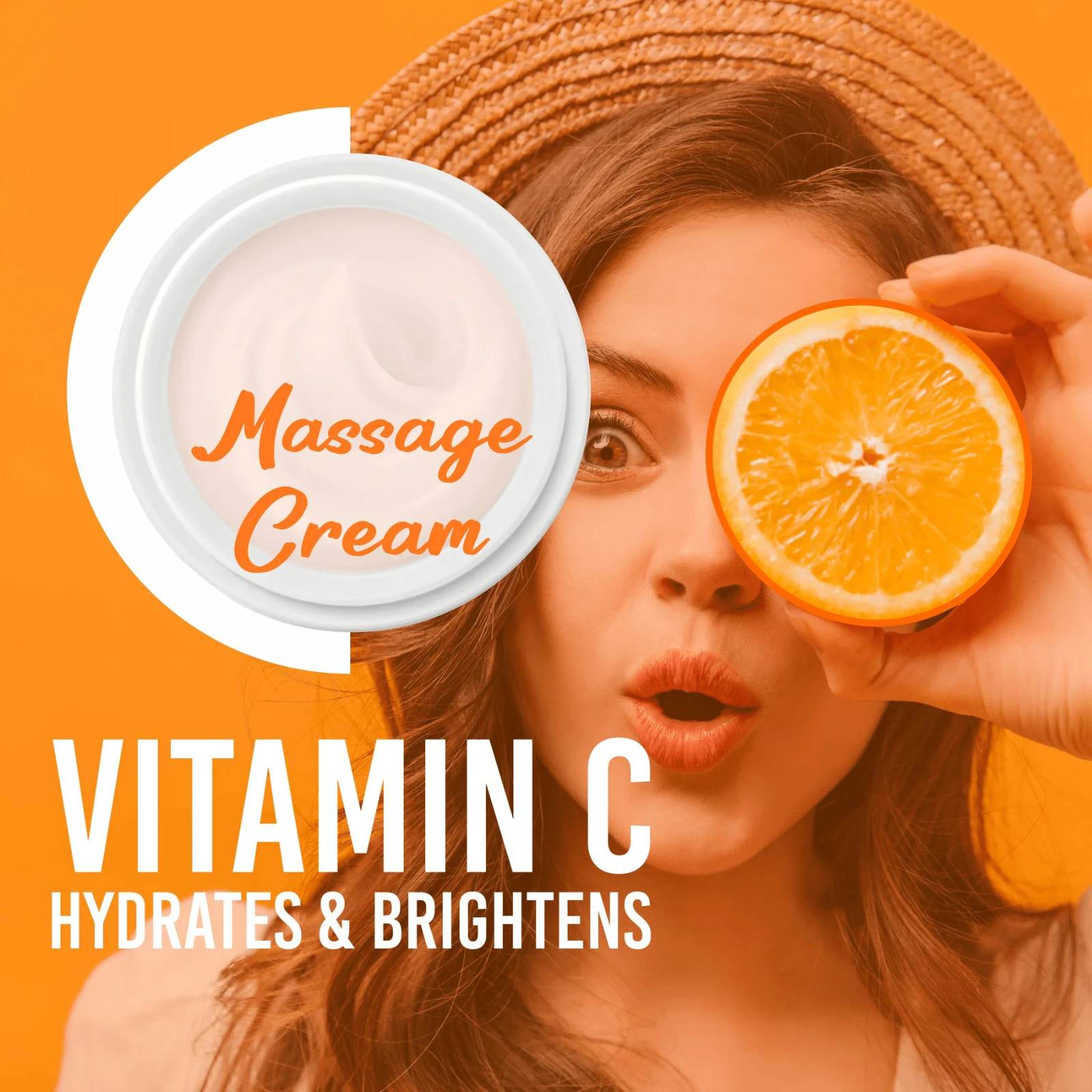 Pink Root Vitamin C Massage Cream (100 g) for Skin Whitening Brightening and Hyperpigmentation, Glow Moisturizer For Dry Skin & Hydration view 2
