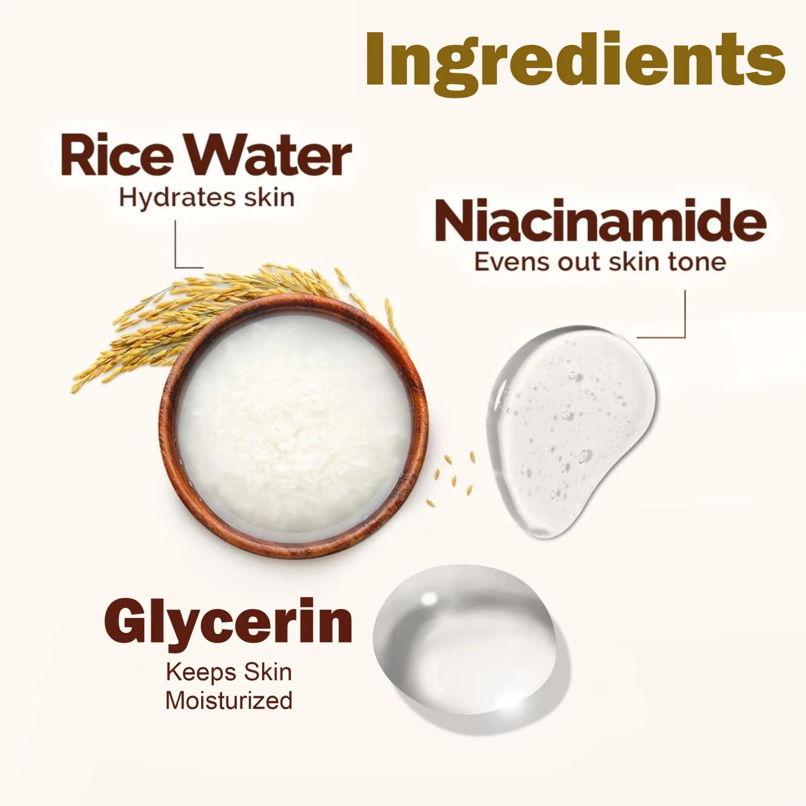 Pink Root Rice water Face & body Cream 100gm, Removes Excess Oil, Glass Looking Skin, Acne Controls view 2