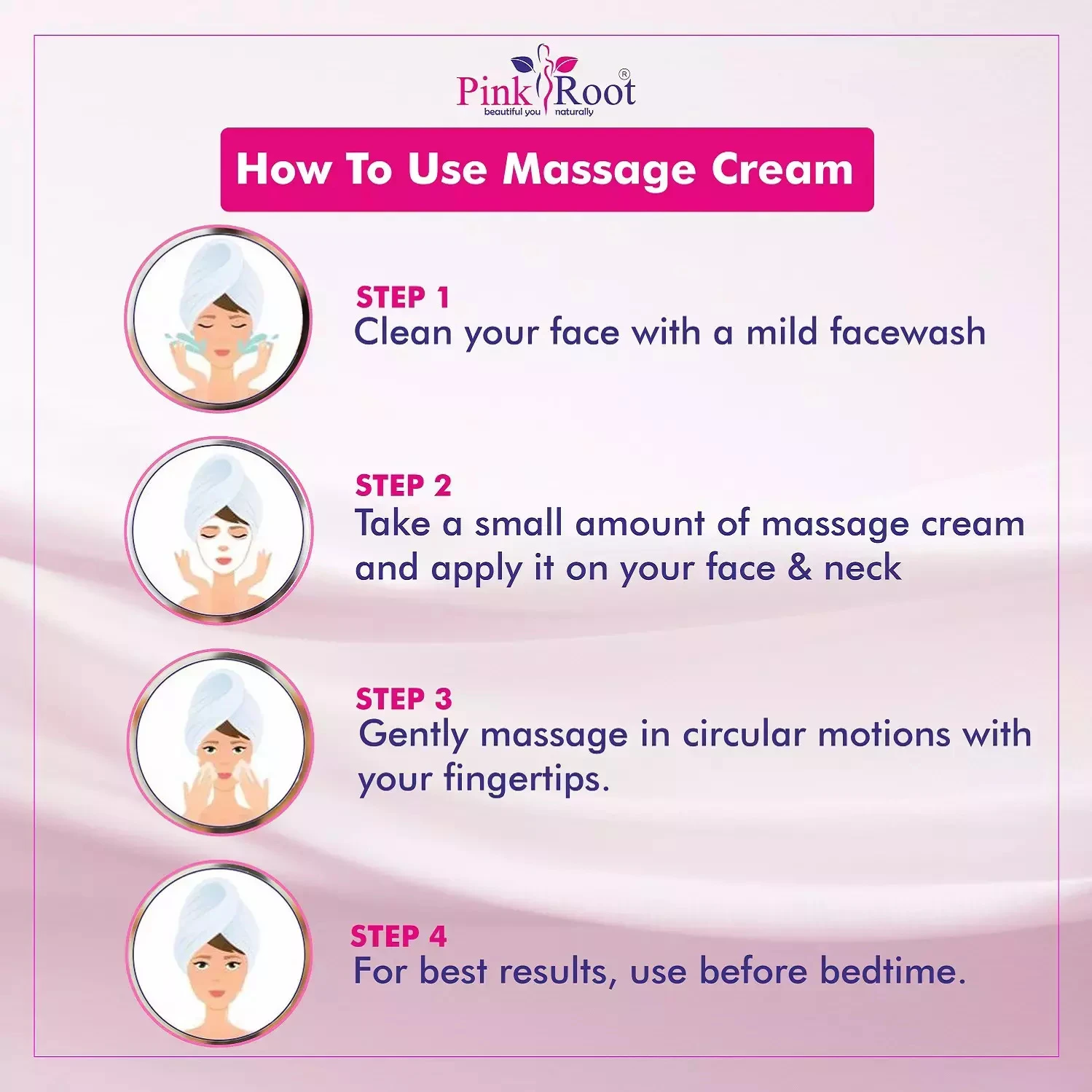Pink Root Ubtan Massage Cream 100gm for Skin Brightening Tan Removal, Oil Control, Radiance Boosting, Rejuvenating Skin - No Parabens, Silicones view 4