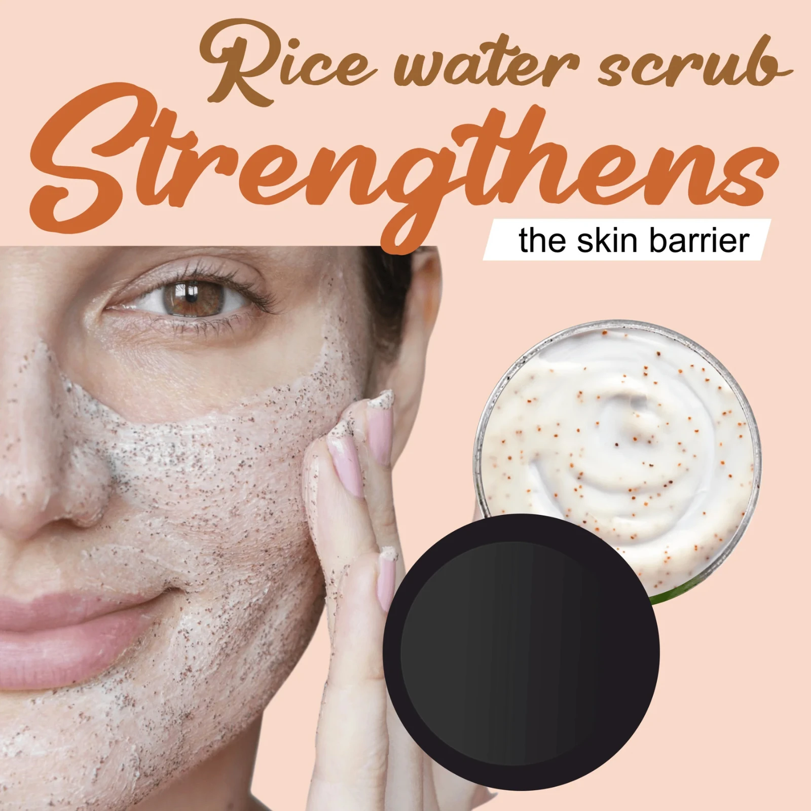 Pink Root Rice Water Scrub For Men & Women | Skin Whitening & Brightening  Scrub|Remove Blackheads |(100 g) view 4