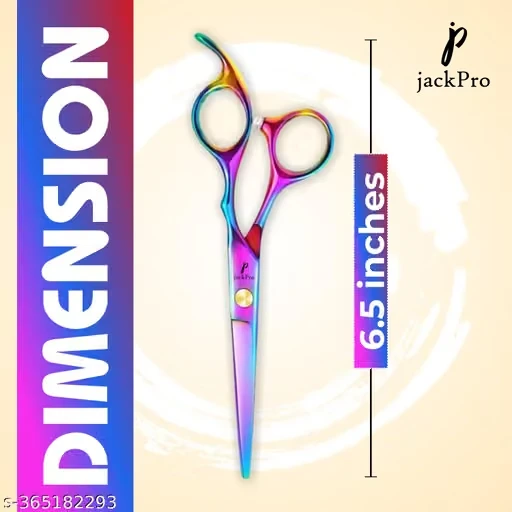Rainbow Finish Professional Hair Cutting Scissors view 3