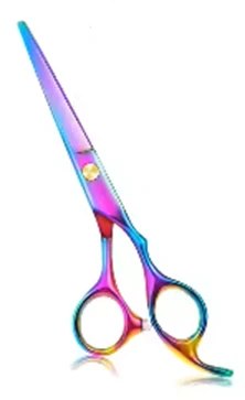 Rainbow Finish Professional Hair Cutting Scissors view 4