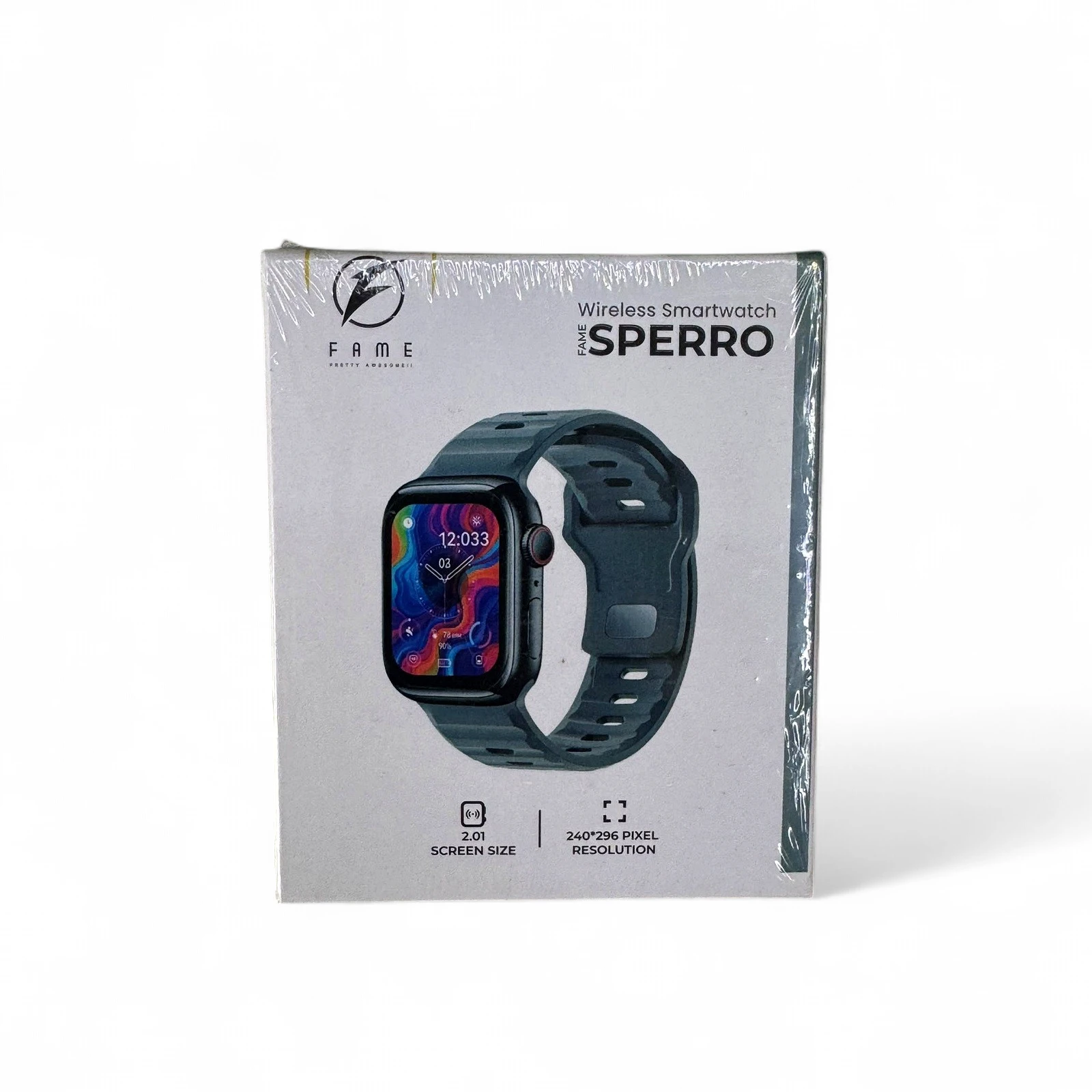 Black Silicone Strap Smart Watch view 2