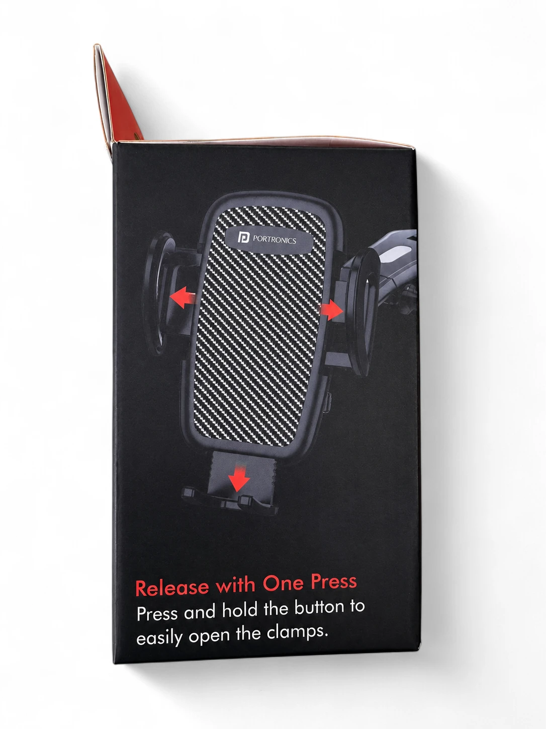 Portronics Clamp B Universal Phone Holder for Cars view 2