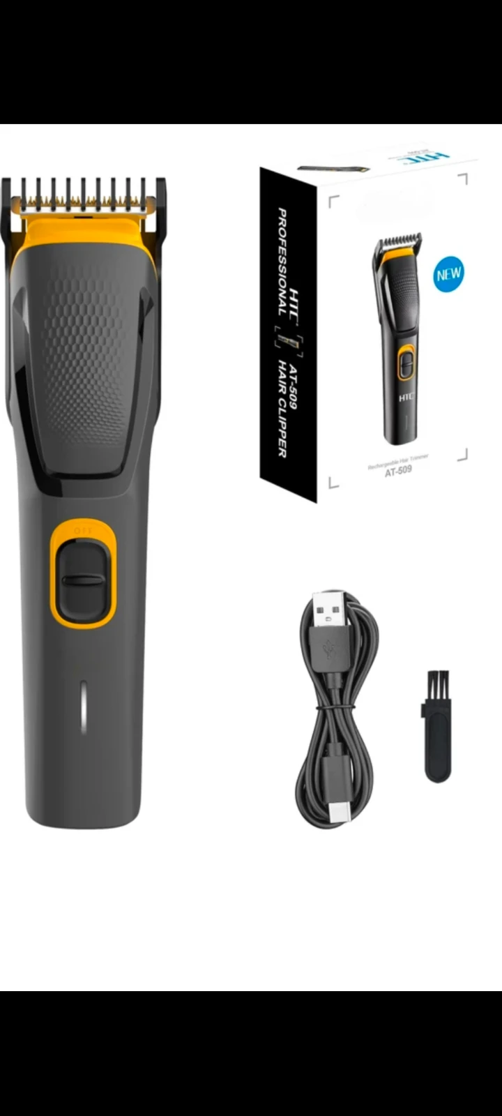 Rechargeable Beard Trimmer for Men with USB Charging and Guide Combs view 3