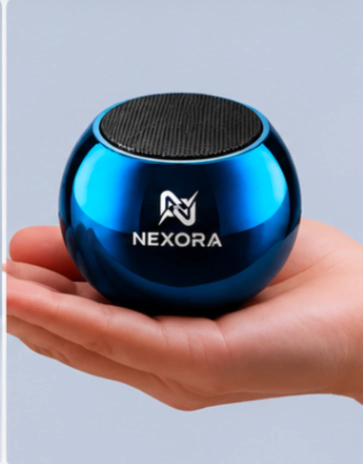 Portable Mini Bluetooth Speaker - Blue view 1