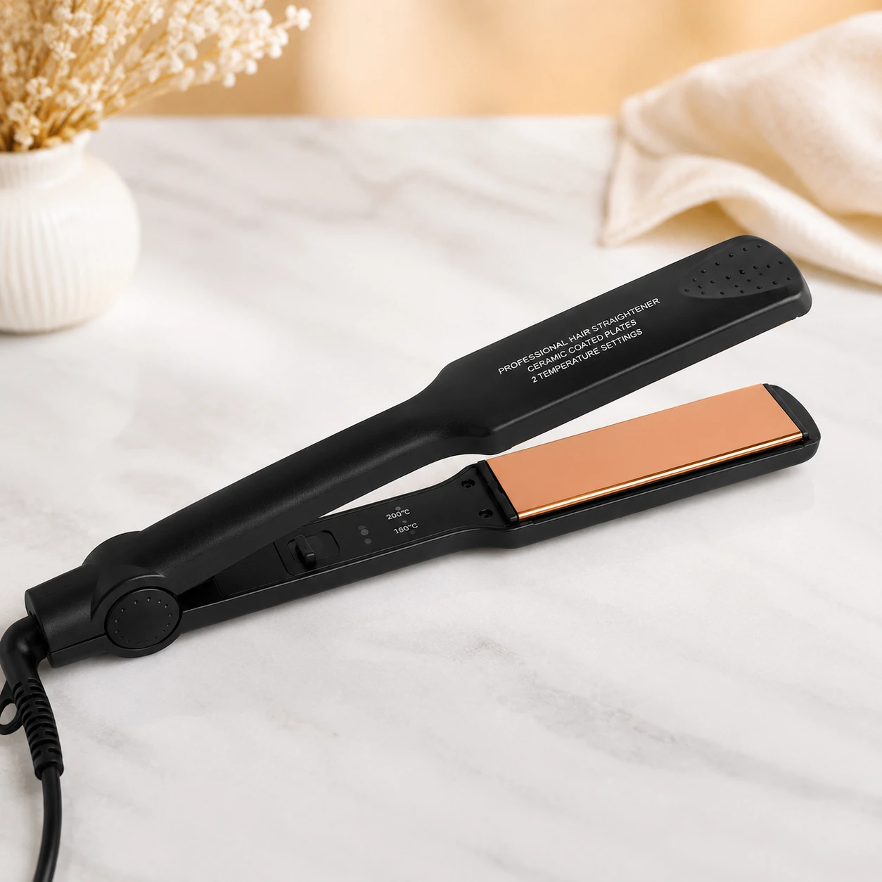 Kemei Professional Hair Straightener with Ceramic Coated Plates view 3