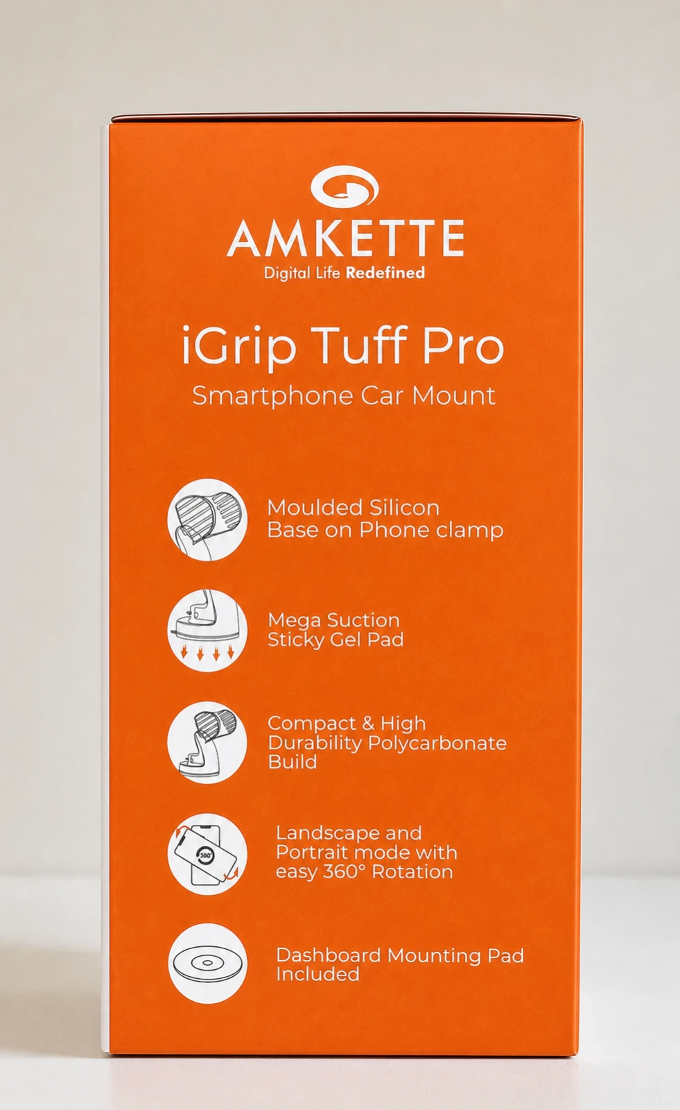 Amkette iGrip Tuff Pro Smartphone Car Mount view 2
