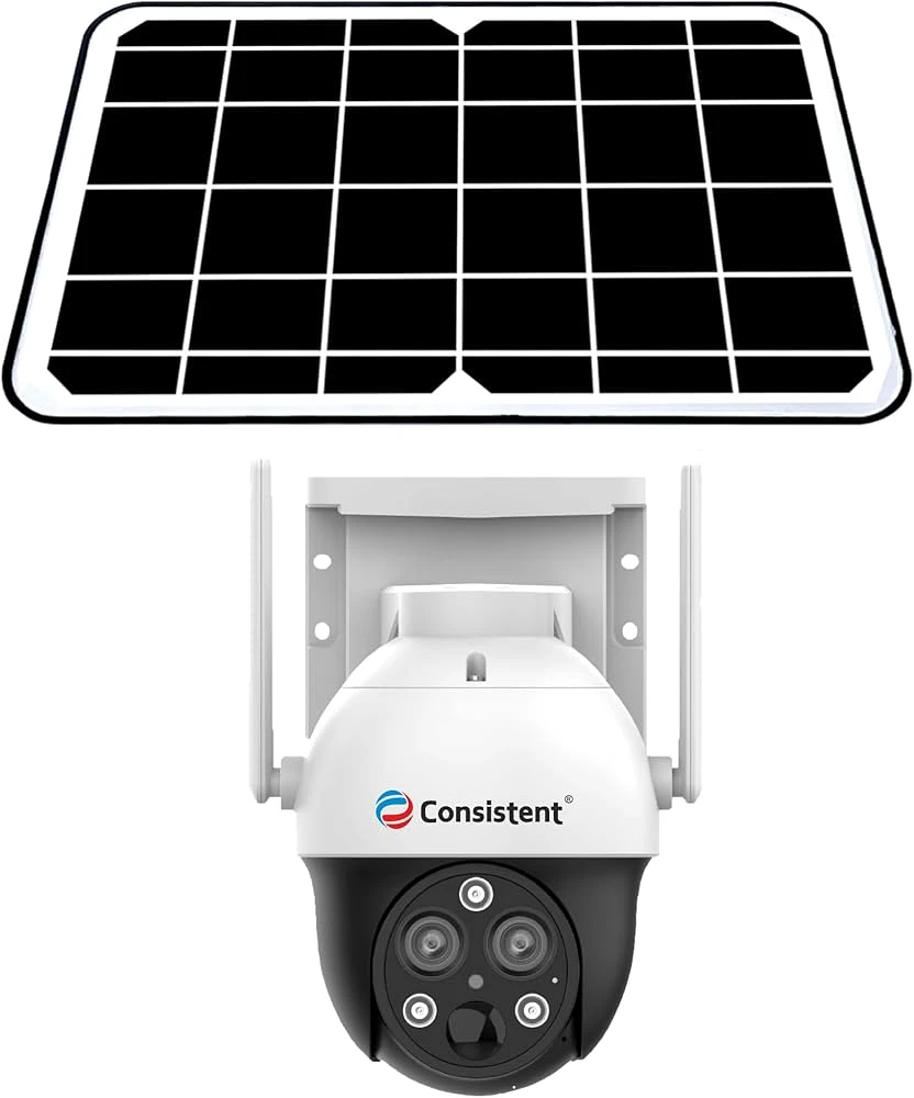 Consistent Solar Powered Outdoor Security Camera view 1