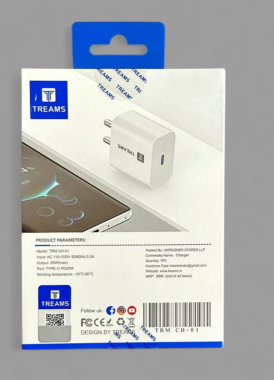Treams 20W USB-C Super Fast Charging PD Power Adapter view 3