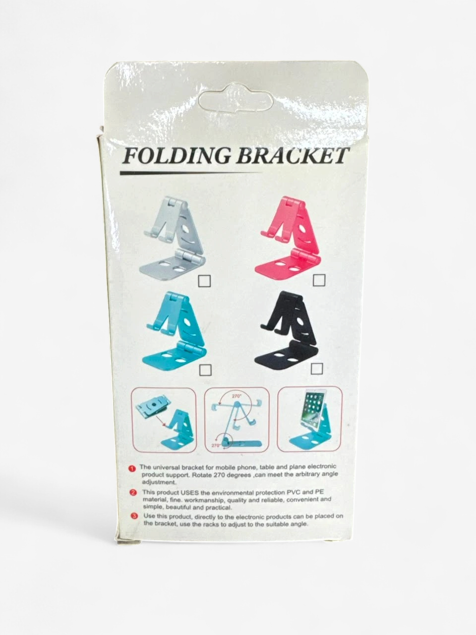 Adjustable Foldable Metal Mobile Phone Stand view 3