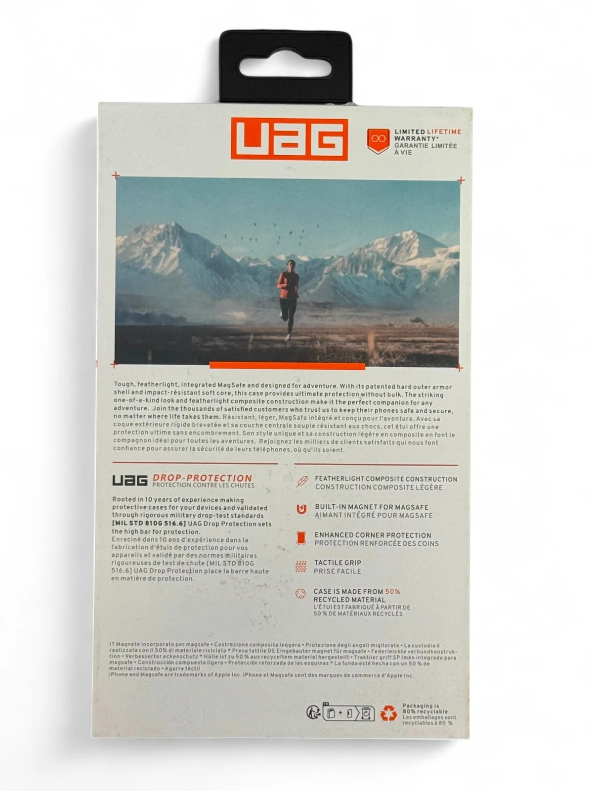 UAG Pathfinder Rugged MagSafe Case for iPhone 17 - Orange view 4