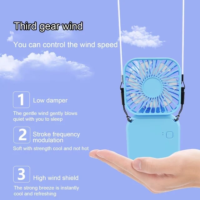 Portable Rechargeable MINI FAN - multi colour view 2