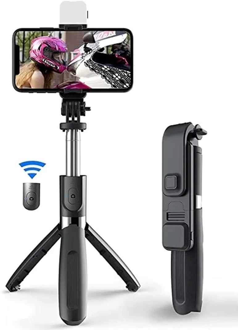 Portable Selfie Stick Tripod with Phone Stand view 2