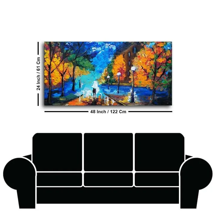 canvas hand painting modern art view 2
