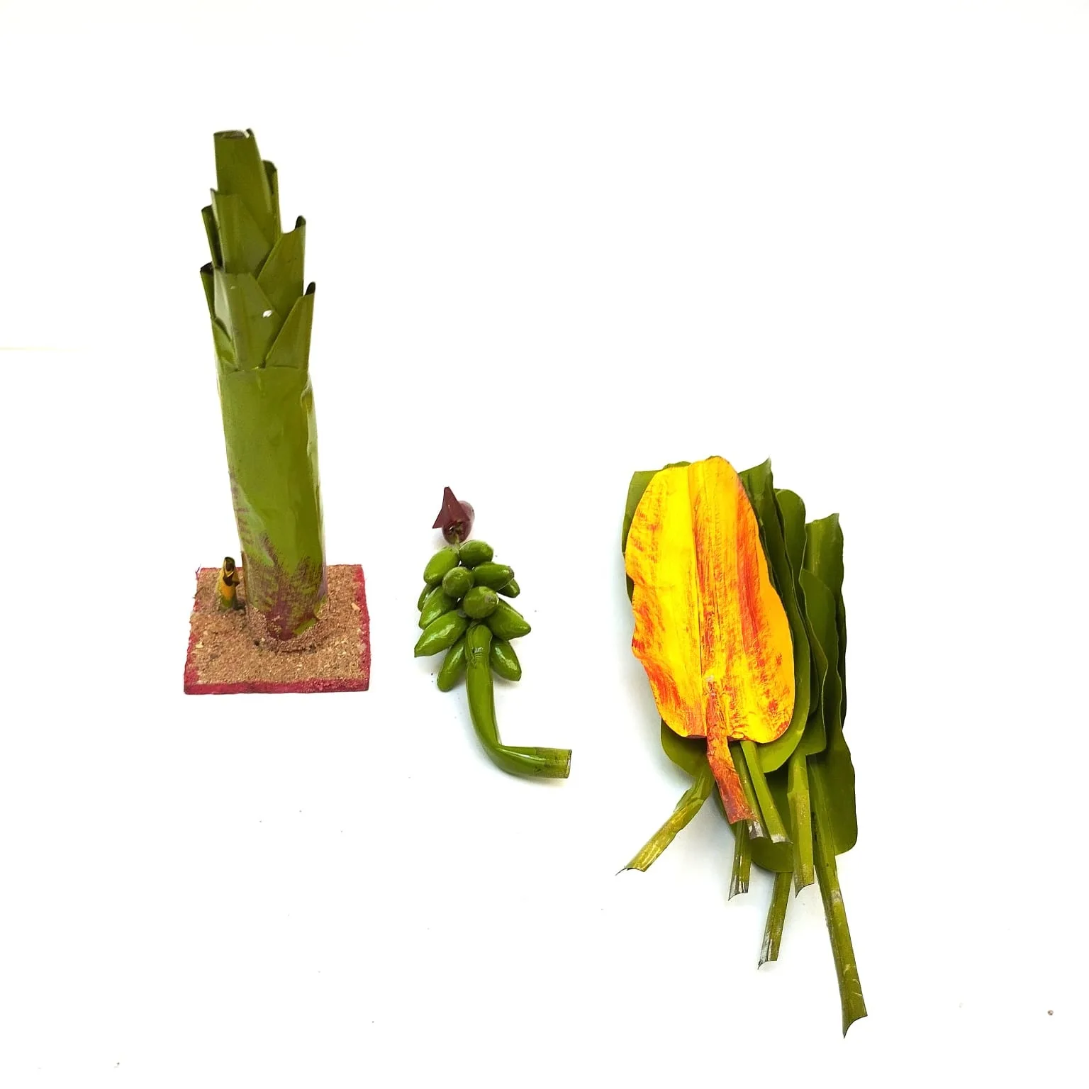 Artificial Banana Tree for Pooja - Metal Banana Trees for Decoration 1 ft 1 pice view 3