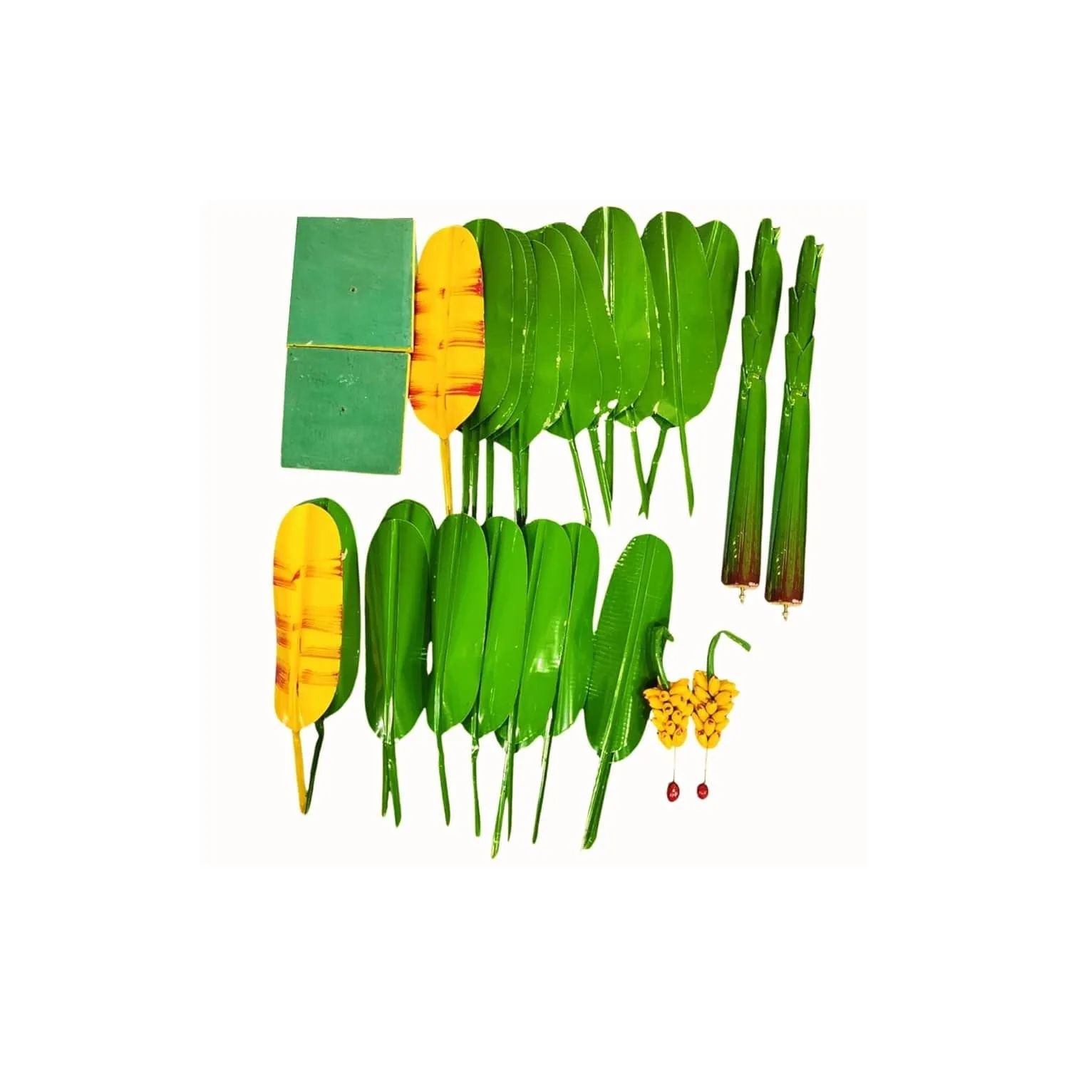 Artificial Banana Tree for Pooja golu dolls - Metal Banana Trees for Decoration (12 Inches) view 3