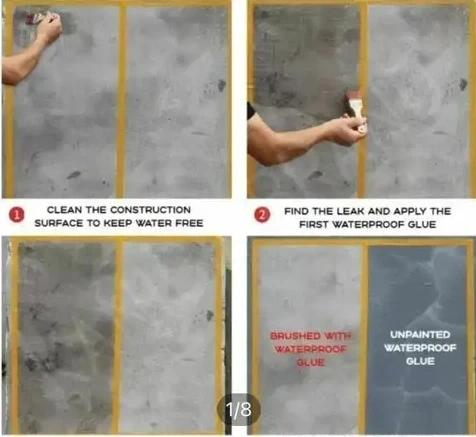 Waterproof Glue Clear Gel Bathroom Roof Top Concrete NO LEAK ADHESIVE view 2