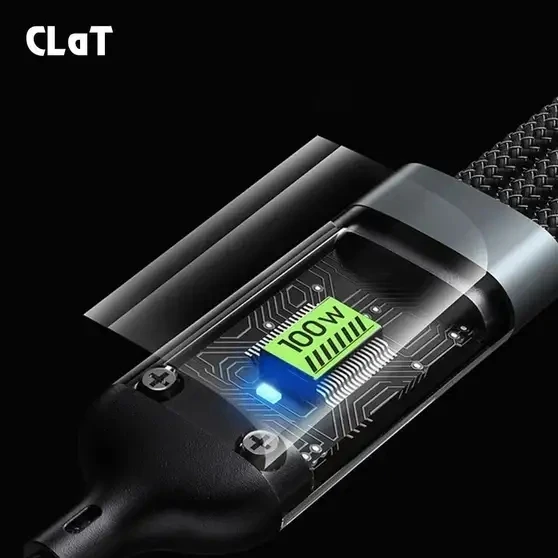 Multi Charging Cable USB 100W USB C Fast Charger Cable with LED Display view 3