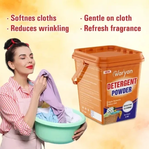 Ultra clean washing powder, top load/front load Orange Detergent Powder 5 Kg view 2