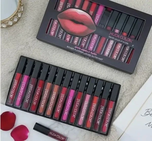 NattyU Huda Color Luxe Matte Velvet Liquid Lip Color Collection view 2
